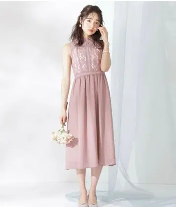 프로포션 바디 드레싱 라인 레이스 드레스