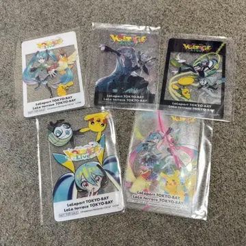 포켓몬 하츠네 미쿠 포케미쿠 라라포트 TOKYO BAY 클리어 카드 전종