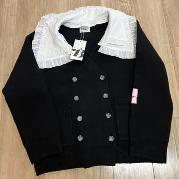 bibiy anna belle 가디건 택 포함 새상품 블랙 옷깃 포함