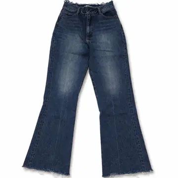 emmi 센터 프레스 데님 팬츠 프린지 Size 1