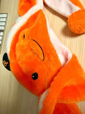 자이언츠 giants 오렌지 컬러 귀달이 플리스 모자, 캡