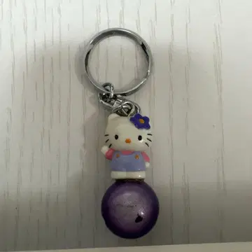 헬로키티 지역 한정 키링 스트랩 홋카이도 라벤더 지역 한정 키티