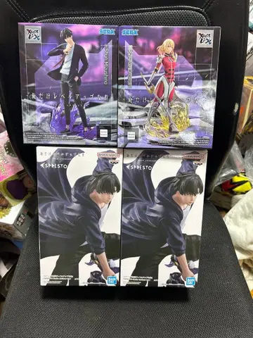 나 혼자만 레벨업 피규어 4개 세트 미사용