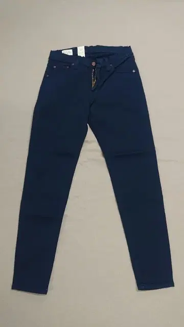 빅존 MMM 134 J 네이비 5 포켓 컬러 팬츠 28