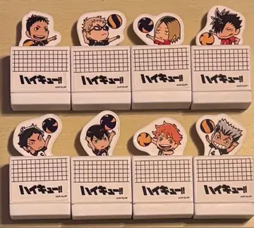 [하이큐 x 스키야 콜라보 상품] 명언 스탬프 8개 세트