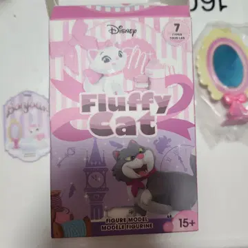 디즈니 플러피 캣 피규어 세트 마리