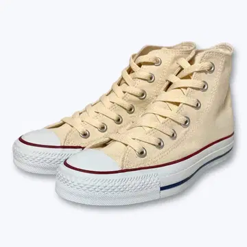 미사용 컨버스 올스타 HI 캔버스 천연색 23cm 내추럴