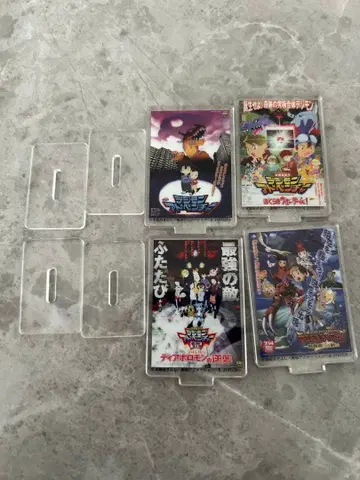 [디지몬] 영화 시리즈 포스터 아크릴 스탠드 세트 워 게임