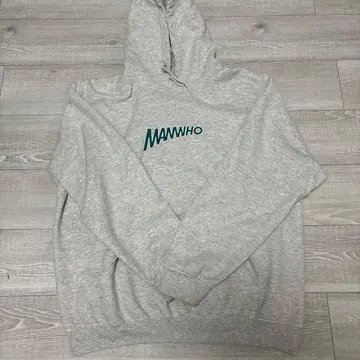 MANWHO 로고 후디 후드티 그레이 XL