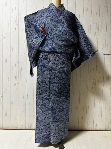 미사용 에도 중형 염색 타카하시 죠베이 면 홍매 m4486