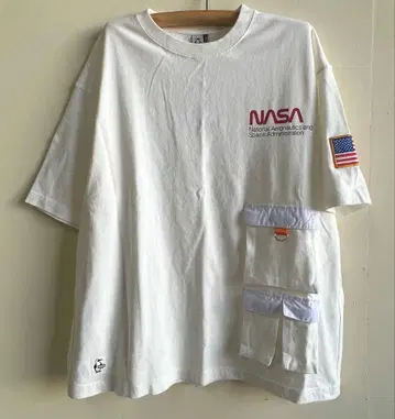 새상품 CHUMS NASA 스페이스 포켓 티셔츠 참스 wm