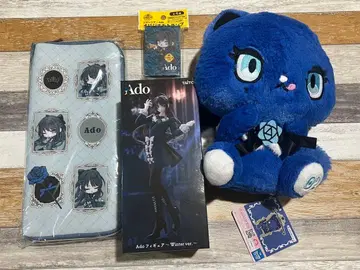 Ado 굿즈 피규어+응원봉 케이스+봉제 인형+카드놀이 4종 세트