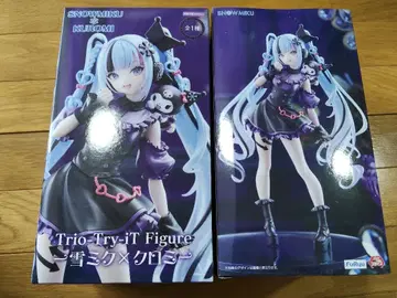 트리오-트라이-잇 피규어 유키 미쿠 x 쿠로미 2점 세트