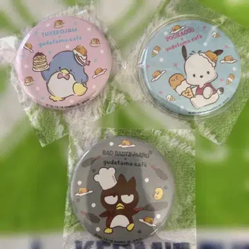 구데타마 턱시도샘 배드마츠마루 포차코 콜라보 카페 캔뱃지