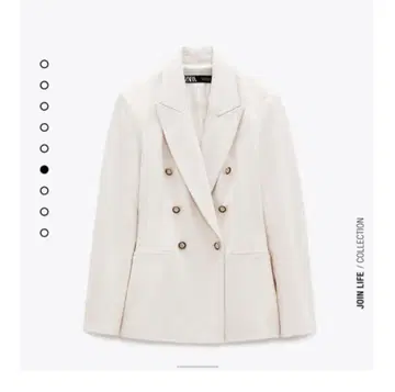 ZARA 더블 브레스트 피케 블레이저