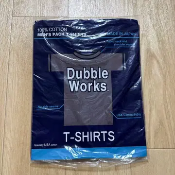 DUBBLEWORKS 코튼 반팔 포켓 T셔츠 L 사이즈 일본제