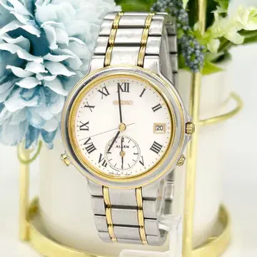 SEIKO 세이코 ALARM 스몰 세컨드 5T32-7A10 쿼츠 손목시계