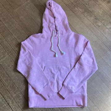 잭맨 Jackman 연보라 핑크 후드 부착 후드티 사이즈 xs