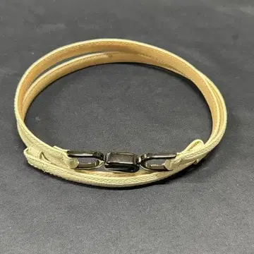 새상품 디자인 버클 벨트 조절 가능 벨트 화이트