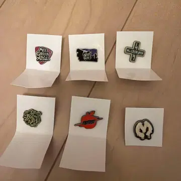 Mrs. GREEN APPLE 젠진미도와 프로테스트 핀 배지 6종 세트