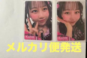 마츠모토 카렌 클리어 트레이딩 카드 2장 세트 하차메차 의상
