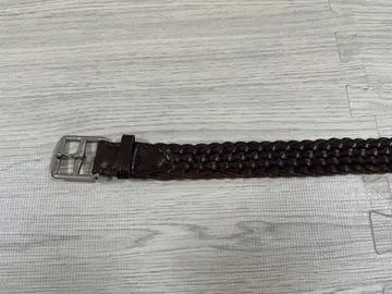 베오마 가죽 컴퍼니 메쉬 벨트 다크 브라운 화이트하우스콕스