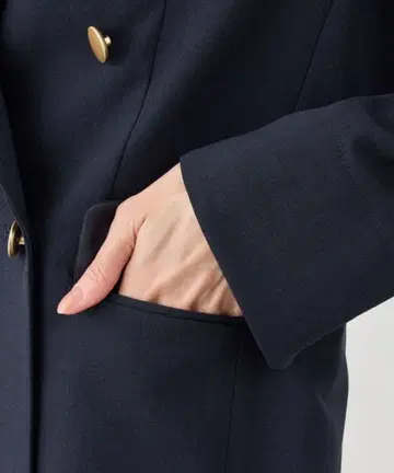 네이비 더블 브레스트 자켓