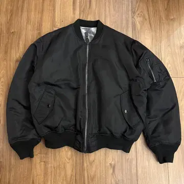 알파인더스트리 플라이트 자켓 MA-1 전투기 블랙 XL