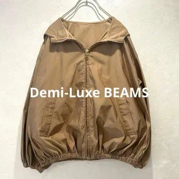 데밀릭스 빔즈 나일론 블루종 후드 자켓 새상품급 카멜