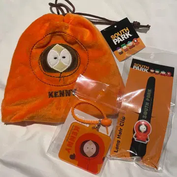 [ 3세트 ] 사우스 파크 케니 헤어 클립 복슬복슬 복조리 아크링 키링