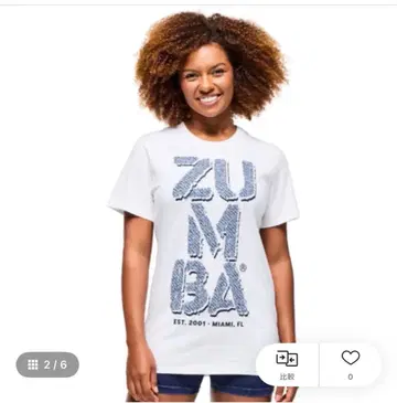 ZUMBA T셔츠 XS 택 포함 미사용품