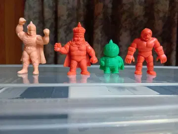 근육맨 지우개 로빈 마스크 근육대왕 미트 군 사탄 크로스 4체 세트