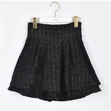 evelyn 트위드 더블 플레어 스커트