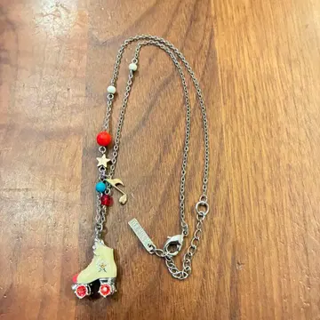 [레어] ANNA SUI 안나수이 목걸이 롤러스케이트 음표스타
