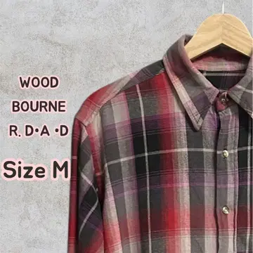 80s 옴브레 체크 블랙 핀 플란넬 셔츠 WOODBOURNE ROAD