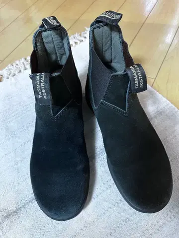 Blundstone 블랙 스웨이드 사이드 고어 부츠