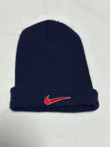 90s NIKE 니트 모자 네이비