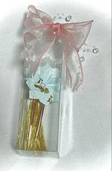 핸드메이드 머리 장식 헤어콤 에치젠 화지 사용 성인식 결혼식