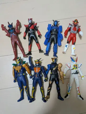 가면라이더 소프트 비닐 인형 8점 세트