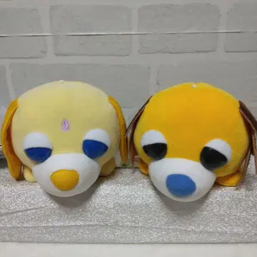 오챠이누(차 강아지) 누워있는 봉제 인형 2체 세트 무하 차이