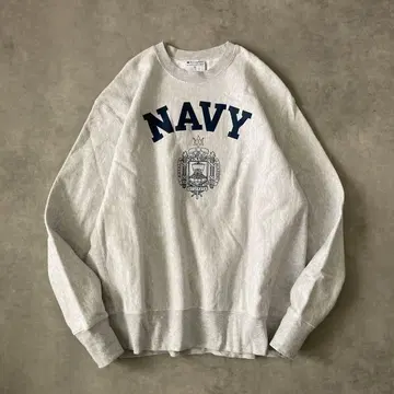 Champion 'USNA' 리버스 위브 스웨트 크루