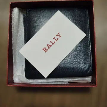 BALLY 블랙 접이식 지갑 기프트 박스 포함