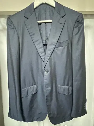 RING JACKET 실버 라벨 46 네이비 수트 링자켓