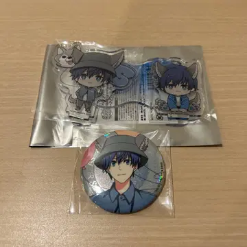 SideM 애니 옷장 페어 아크릴 스탠드 아크스타 캔뱃지 히데