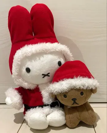 미피 스타일 한정판 산타 미피 & 스너피 봉제 인형 크리스마스