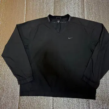 Nike 골프 블랙 V넥 윈드 브레이커 남성용 M 사이즈