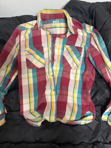 JELADO XL 체크 무늬 긴팔 셔츠