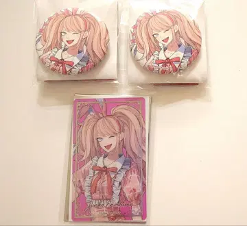 [ 단간론파/에노시마 쥰코 ] 마네키네코 캔뱃지&클리어 카드