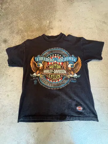 90s 최고봉 초레어 Freedom Highway 할리T셔츠