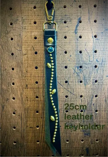 가죽 스터드 키링 그린 htc CALEE schott 등 좋아하는 분